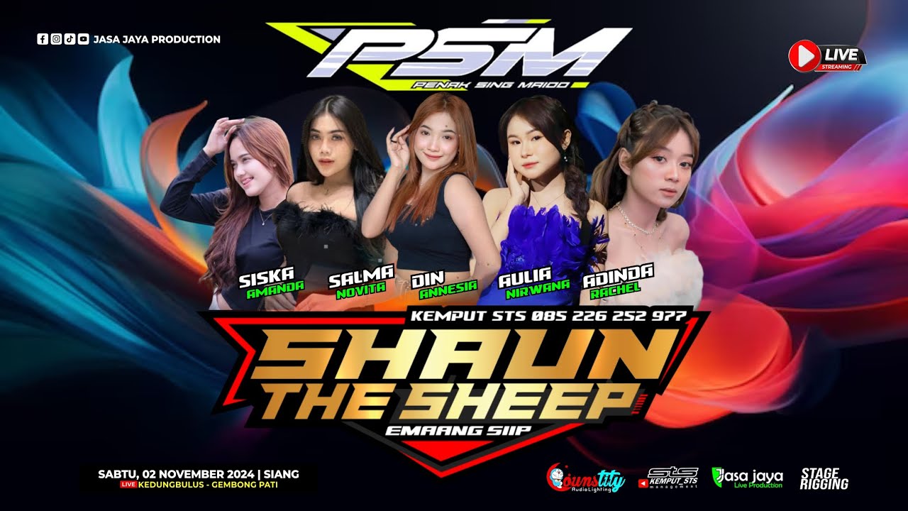 LIVE SHAUN THE SHEEP - ANNIVERSARY 8TH PSM - KEDUNGBULUS GEMBONG | COUNSTITY AUDIO