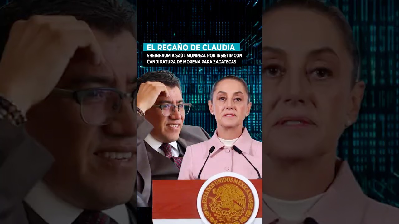El rega&ntilde;o de Claudia Sheinbaum a Sa&uacute;l Monreal por insistir con candidatura de Morena para Zacatecas