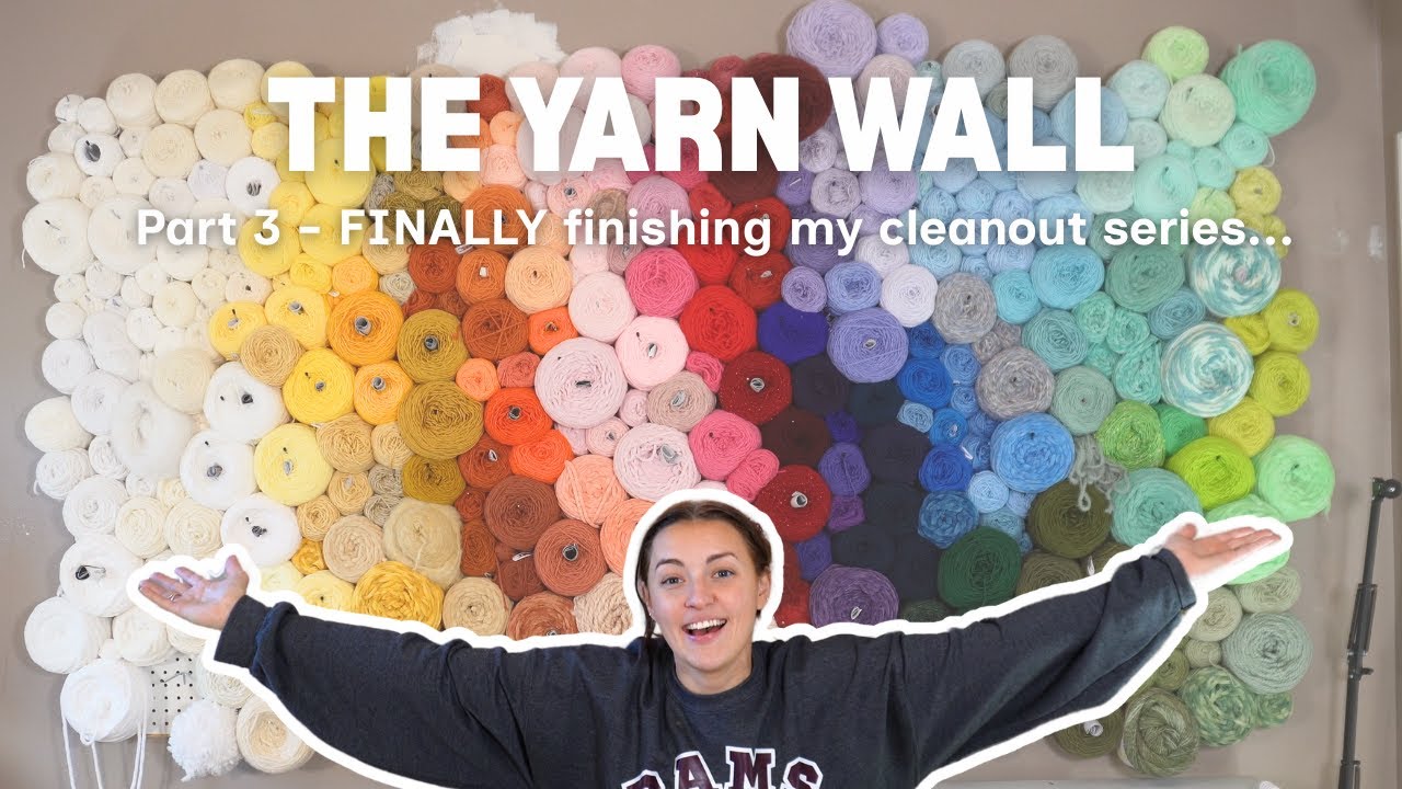 The Yarn Wall Reveal 👀 Was it Worth It?! Crochet Studio Vlog 🤪