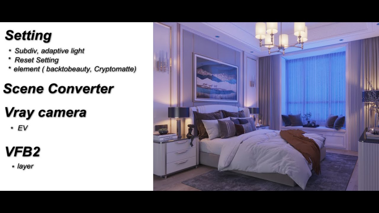 Ánh sáng Vray 3ds Max (Render nội thất)