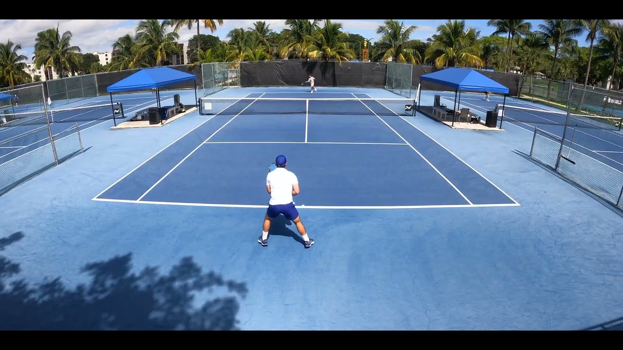 UTR 7 vs UTR 9 USTA Level 5 Boca Delray Prize Money Men's Open Singles Quarter Finals Uncut