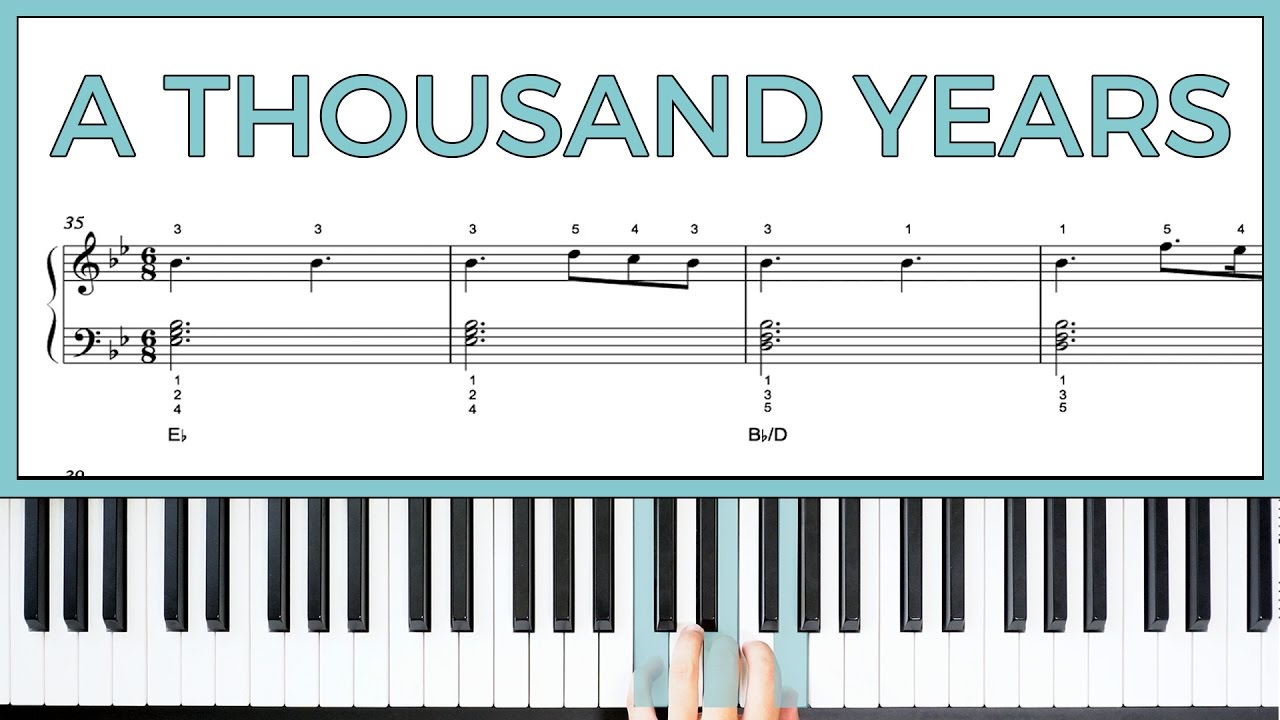 How to play 'A Thousand Years' by Christina Perri on the piano -- Playground Sessions