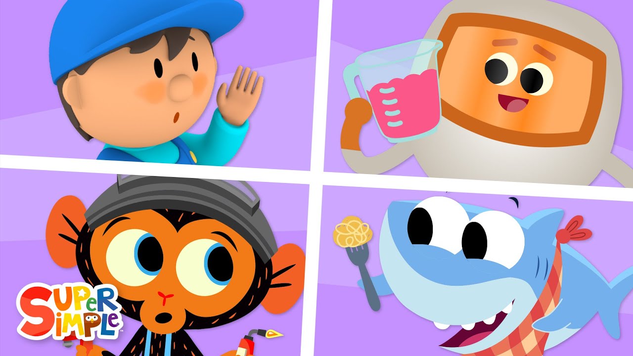 Super Simple Kids Cartoon Collection #3! | Finny The Shark, Bumble Nums + More!