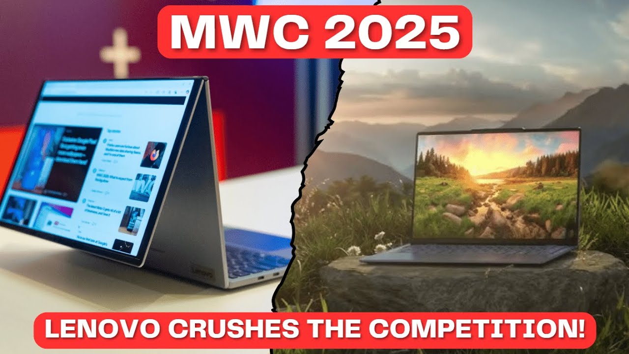 ThinkBook Flip & Yoga Solar at MWC 2025 | Lenovo Crushes the Competition!