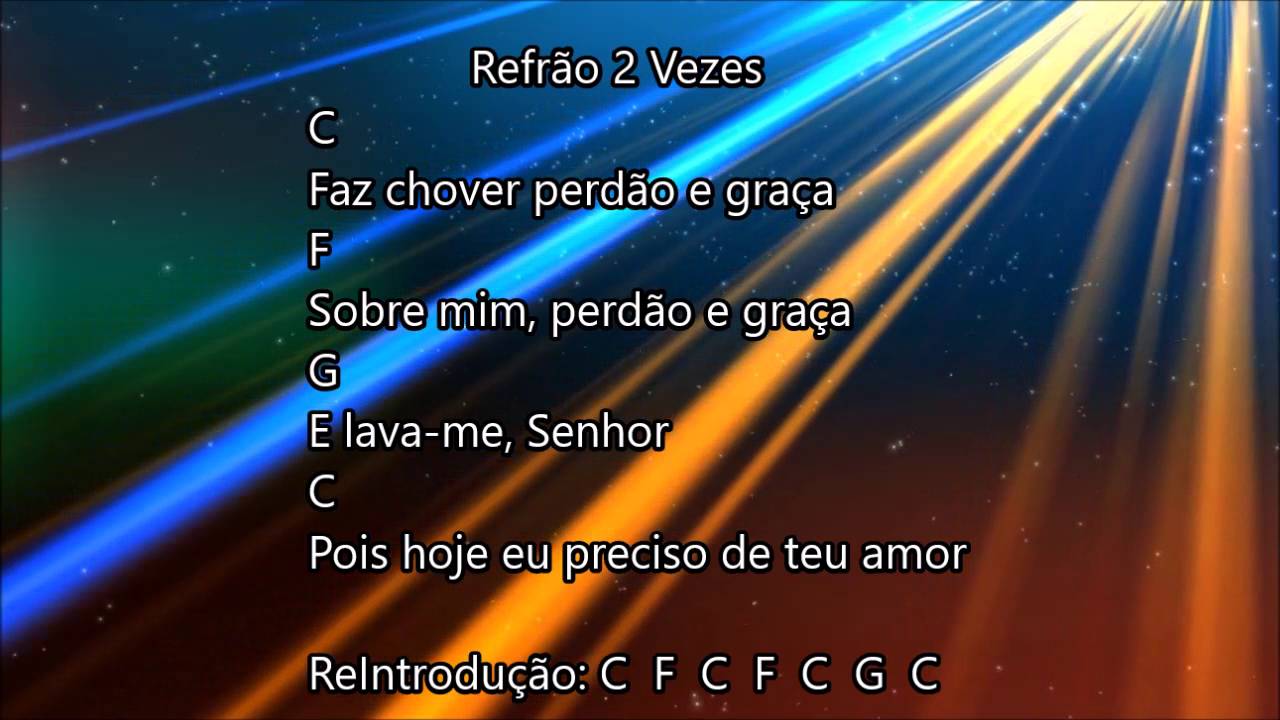 Perd&atilde;o e Gra&ccedil;a - Vineyard ( Cifra e Letra )