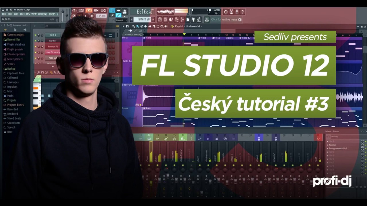 ProfiDJ FL Studio Česk&yacute; Tutorial #3 - Pr&aacute;ce se syntez&aacute;tory