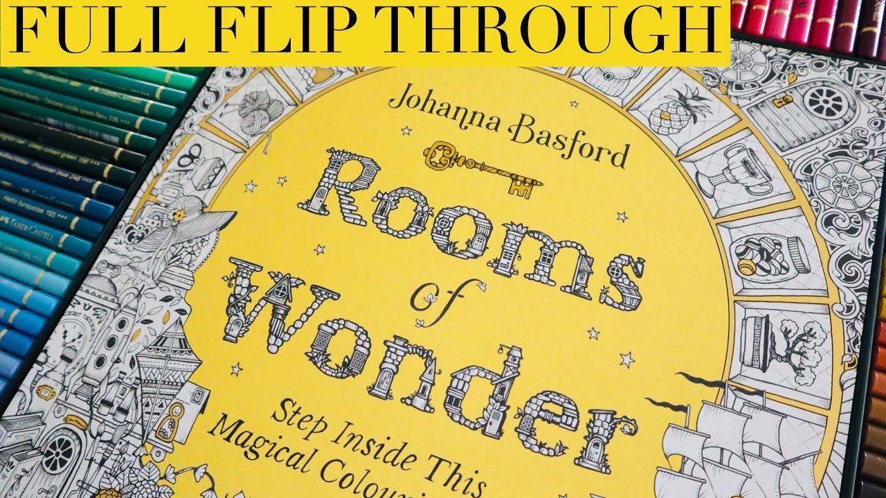 Rooms of Wonder Full Flip Through Johanna Basford | Colouring Book | Adult Colouring