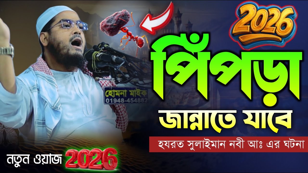 পিপড়া জান্নাতে যাবে । হাফিজুর রহমান সিদ্দিকী নতুন ওয়াজ ২০২৬ । New waz 2026 hafizur Rohman siddiki