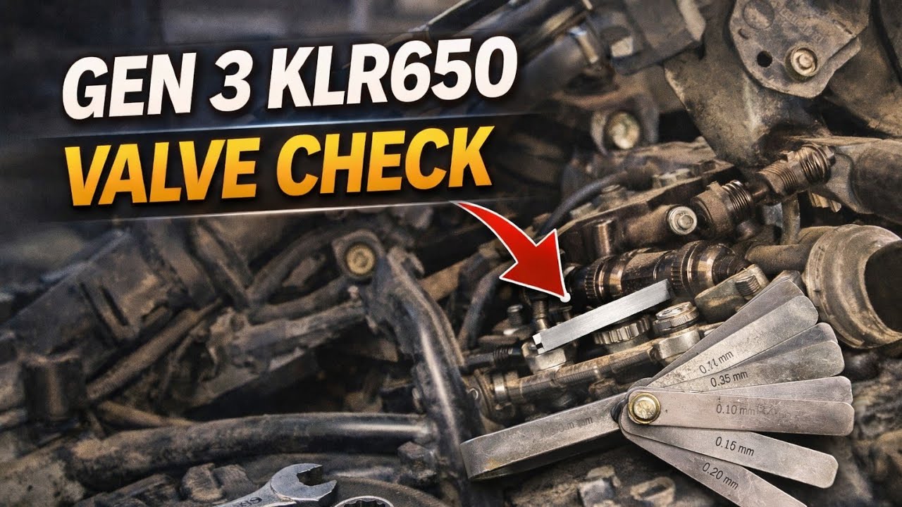 How to Check & Adjust Valves on a 2022+ KLR650 (Gen 3)