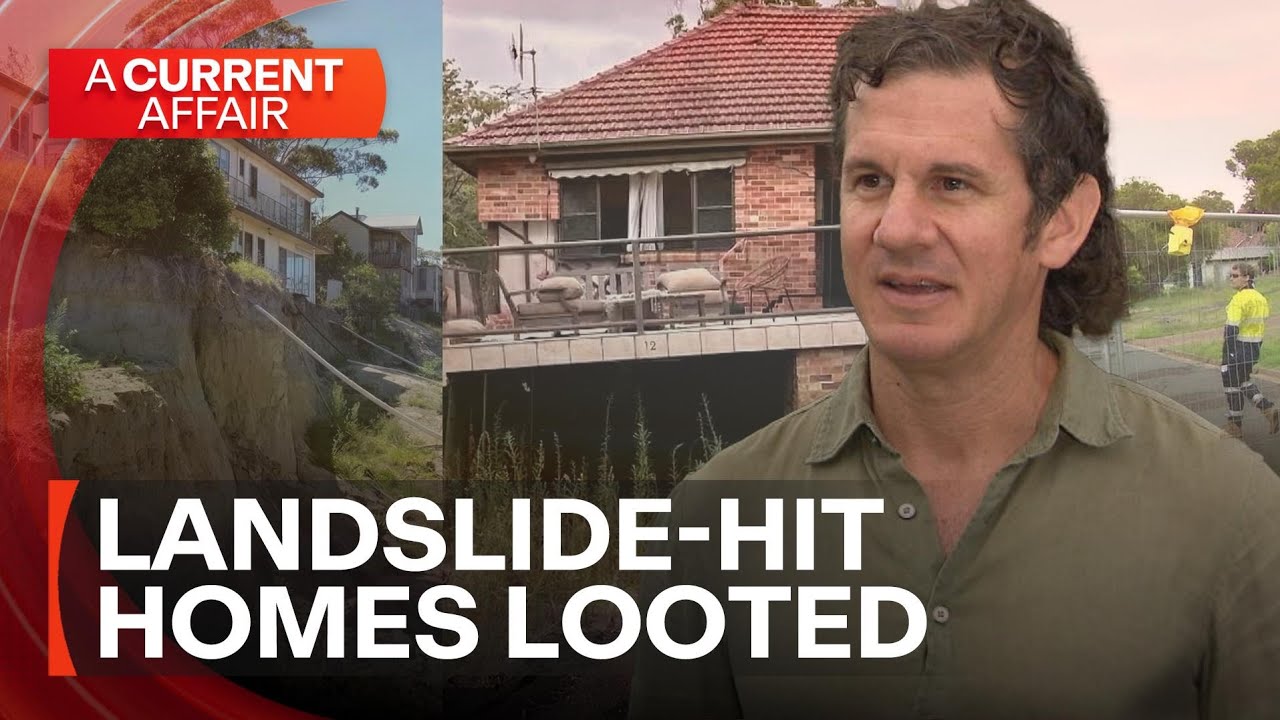Heartless thieves target landslide victims  | A Current Affair