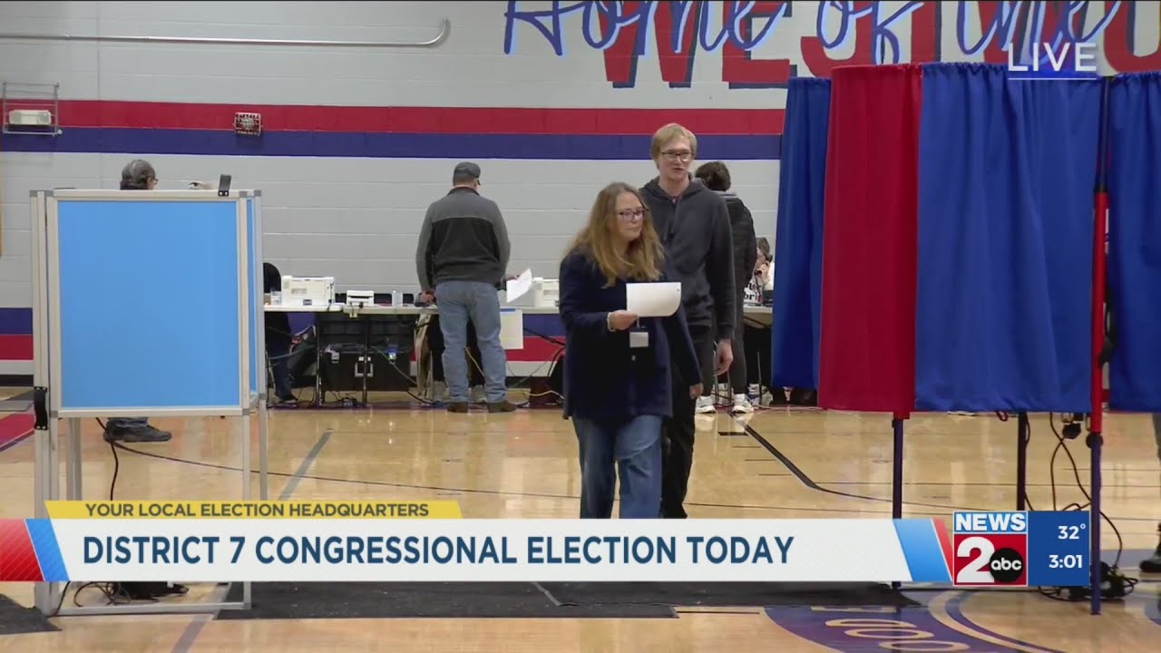 Voters at the polls for Congressional District 7 Special Election