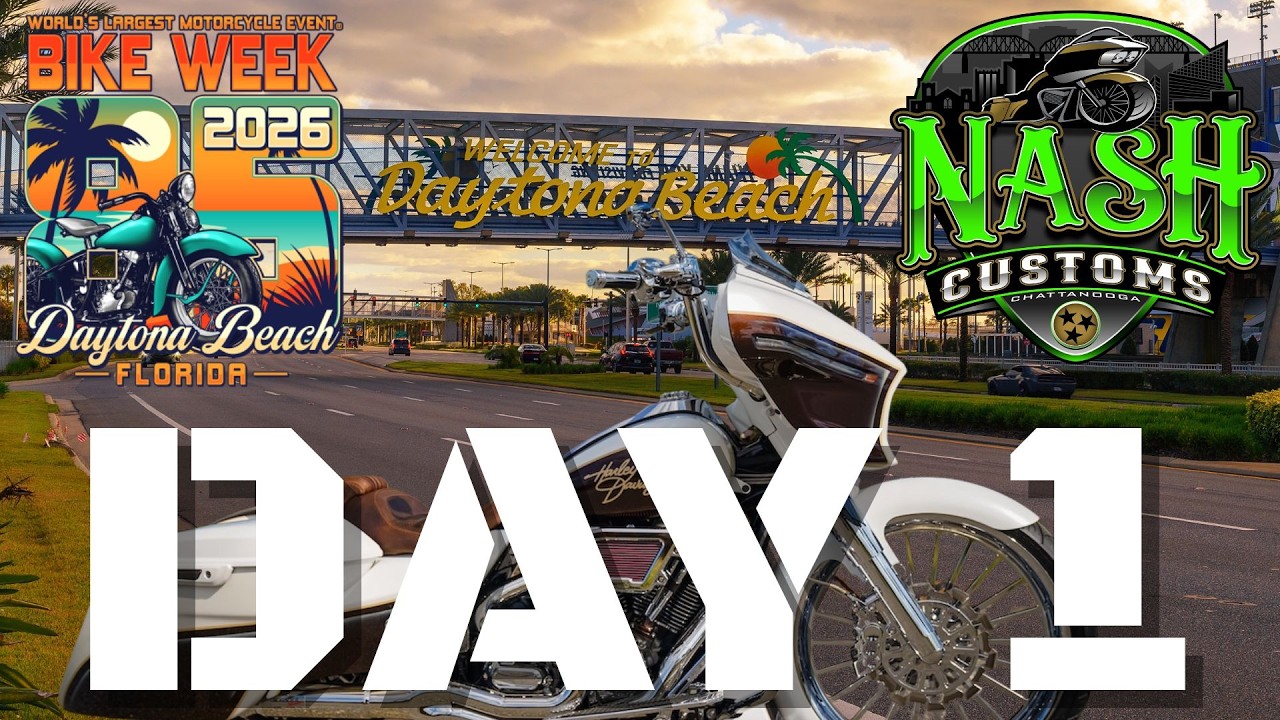 Day 1 at Daytona Bike Week 2026: Nash Customs Unloads Elite Road Glides & Street Glides