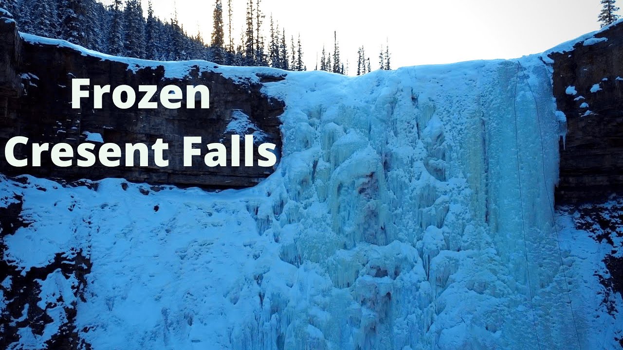 Frozen Crescent Falls Nordegg Alberta | Winter Wonderland | Canada 🇨🇦 🇮🇳 | Monty and Jay |