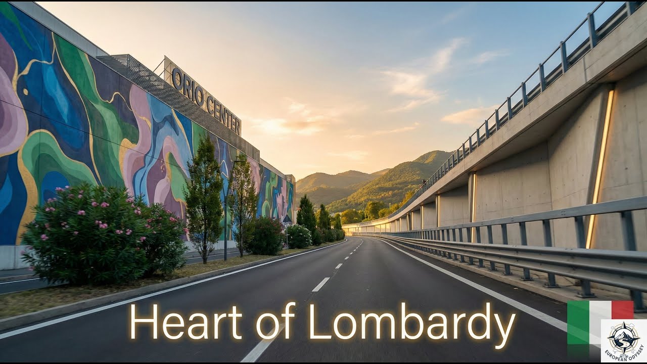 Lombardy 4K | Orio al Serio to Cinisello Balsamo | Relaxing Cinematic Drive