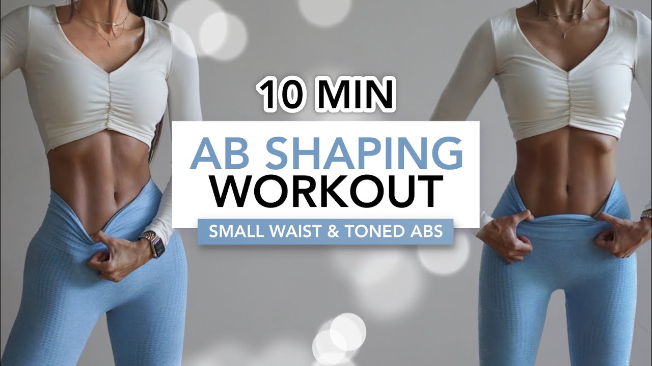 10 MIN AB SHAPING WORKOUT | Маленькая талия и подтянутый пресс в стиле пилатес | Eylem Abaci