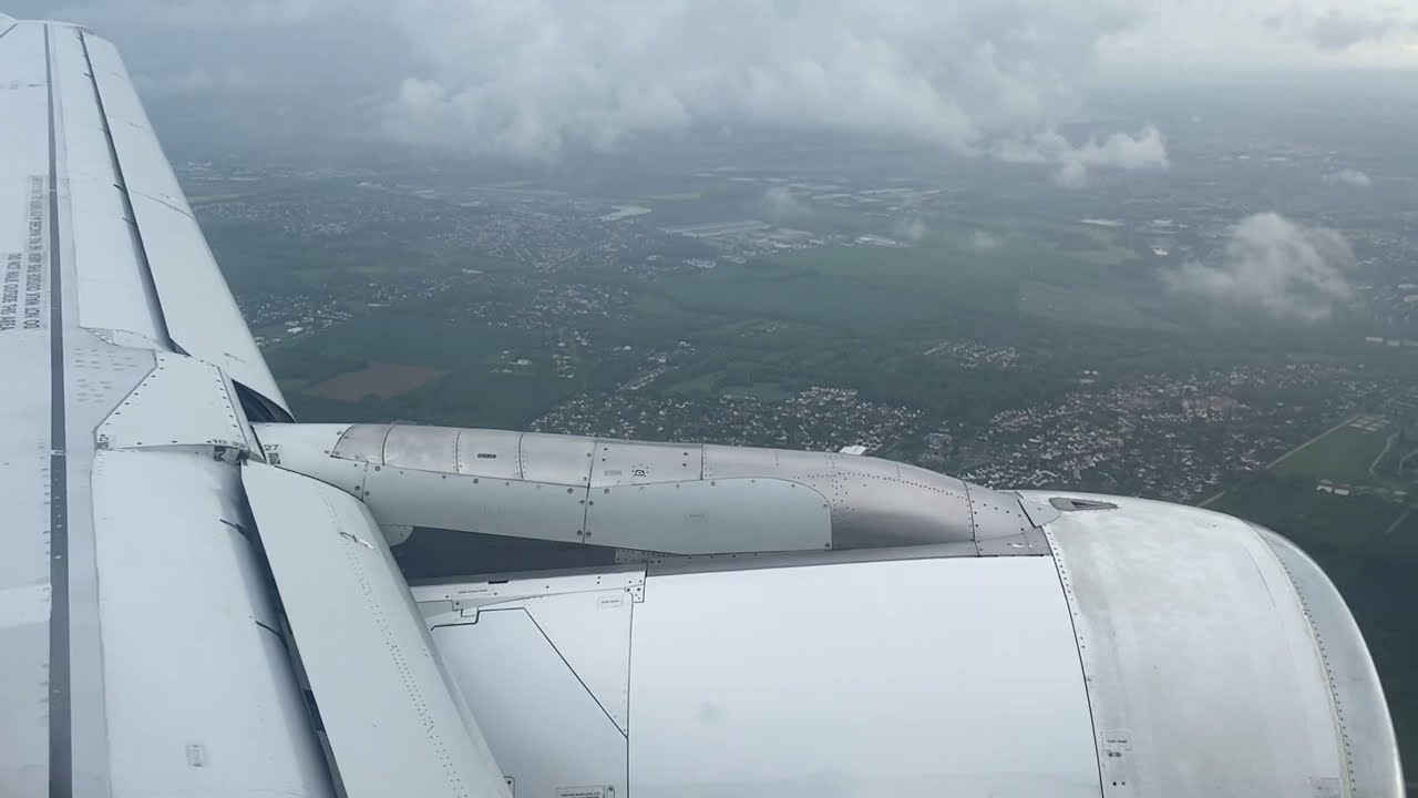 Air France A319 - Atterrissage Paris Orly (Pluvieux)