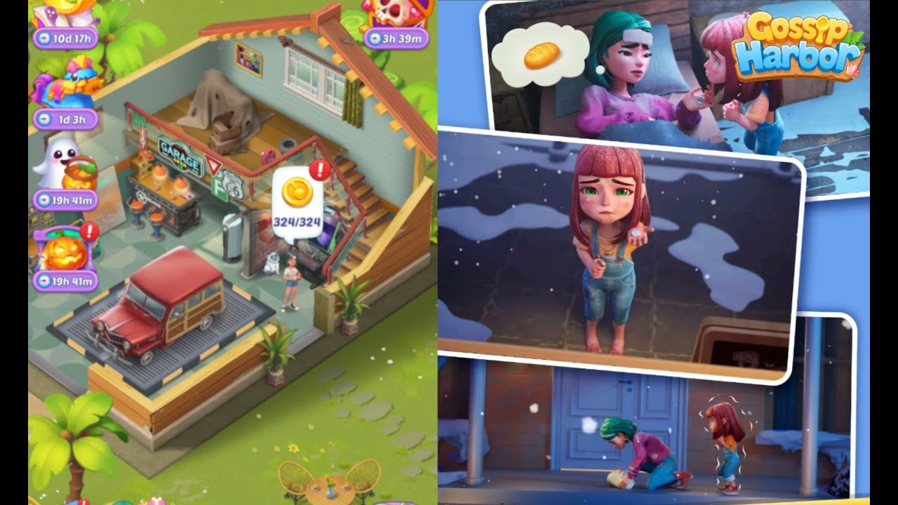 Gossip Harbor : Merge Game /🍰☕️ Day 99  Level 84  Part 99 🥖🍞