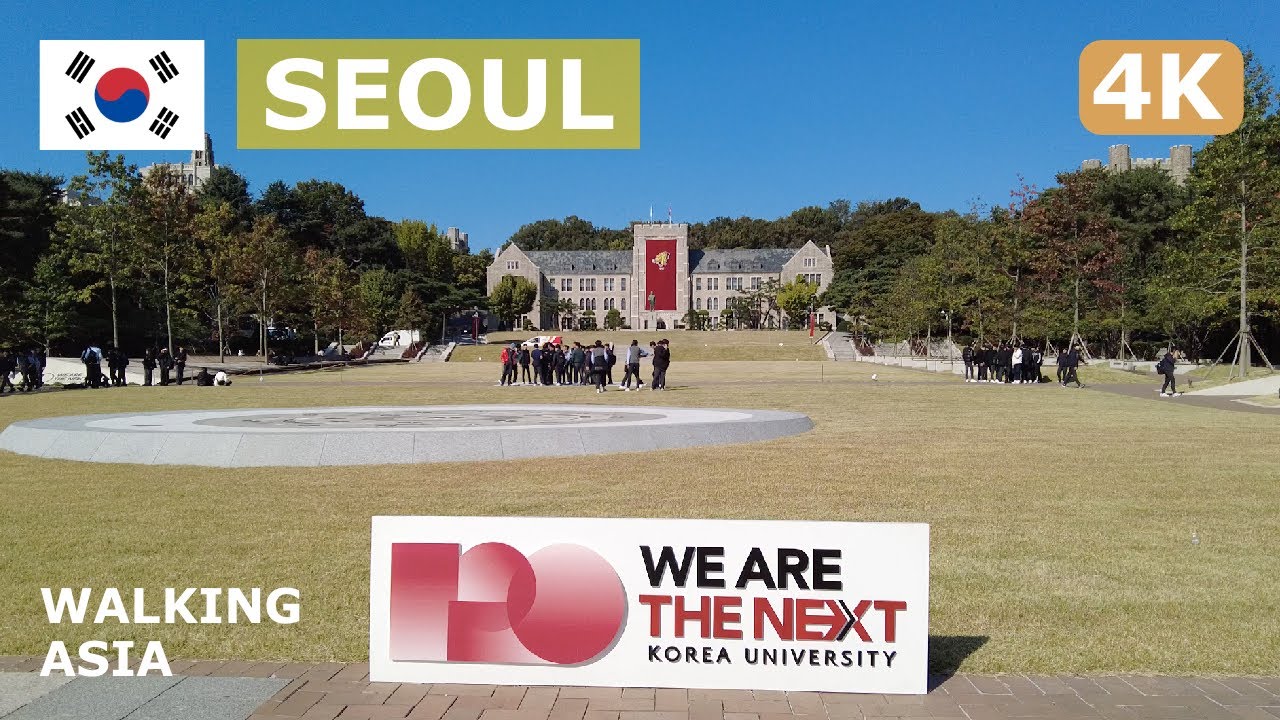 🇰🇷 South Korea, Seoul: Korea University Autumn Walking Tour - 4K