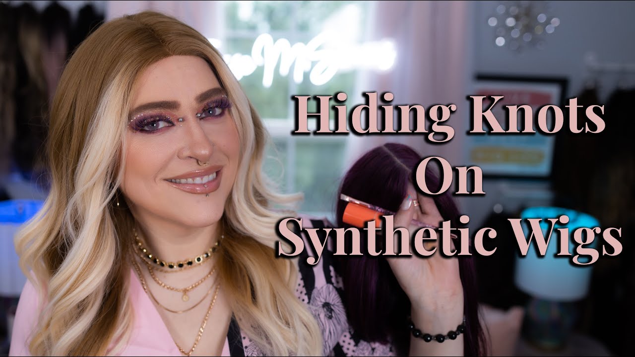 HOW TO CONCEAL KNOTS ON SYNTHETIC WIGS | Wig Education | Jesse M. Simons