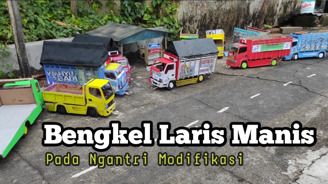 Sampai gak muat Untuk Parkir, Bengkel ini Menyebabkan jalan Macet cerita versi miniatur truk
