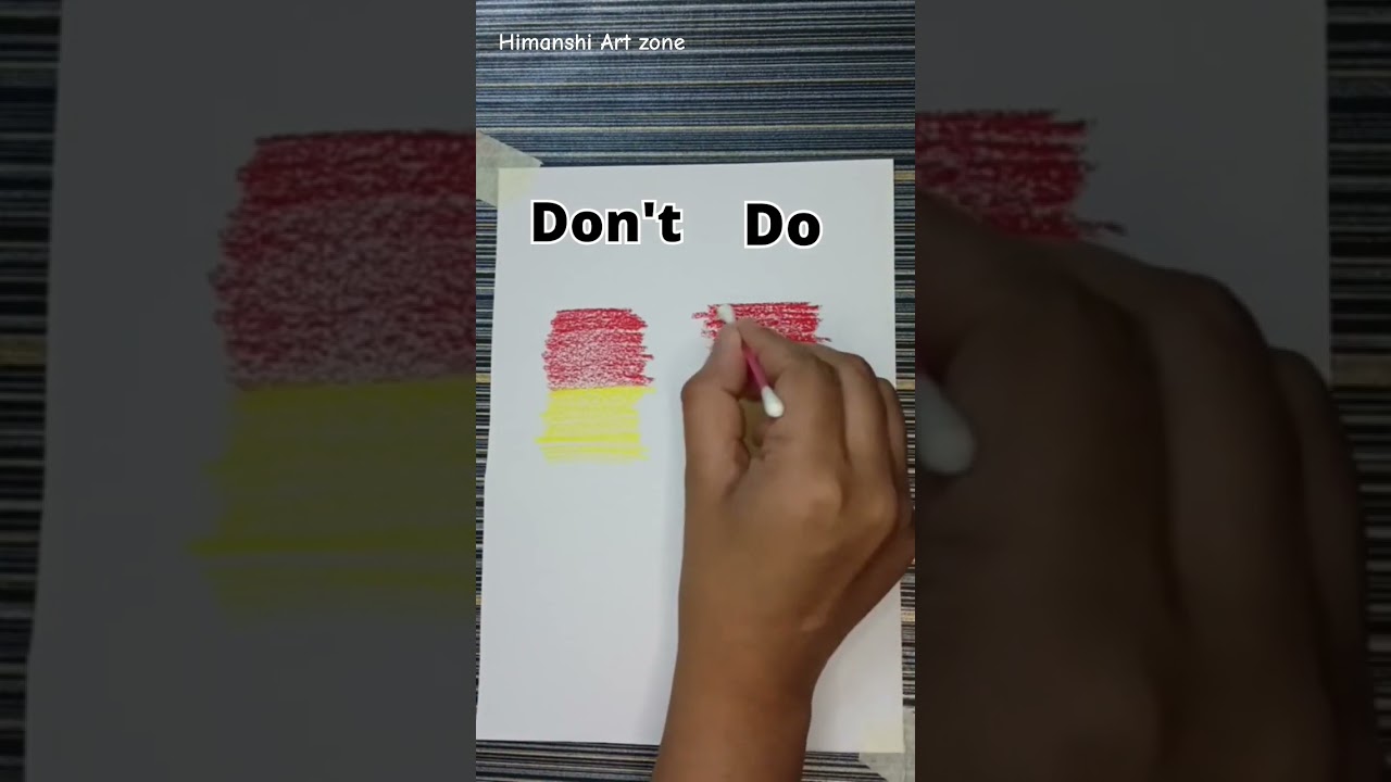 how to blend oil pastel | blending oil pastels #shorts #youtuber #viral #art #satisfying #blend