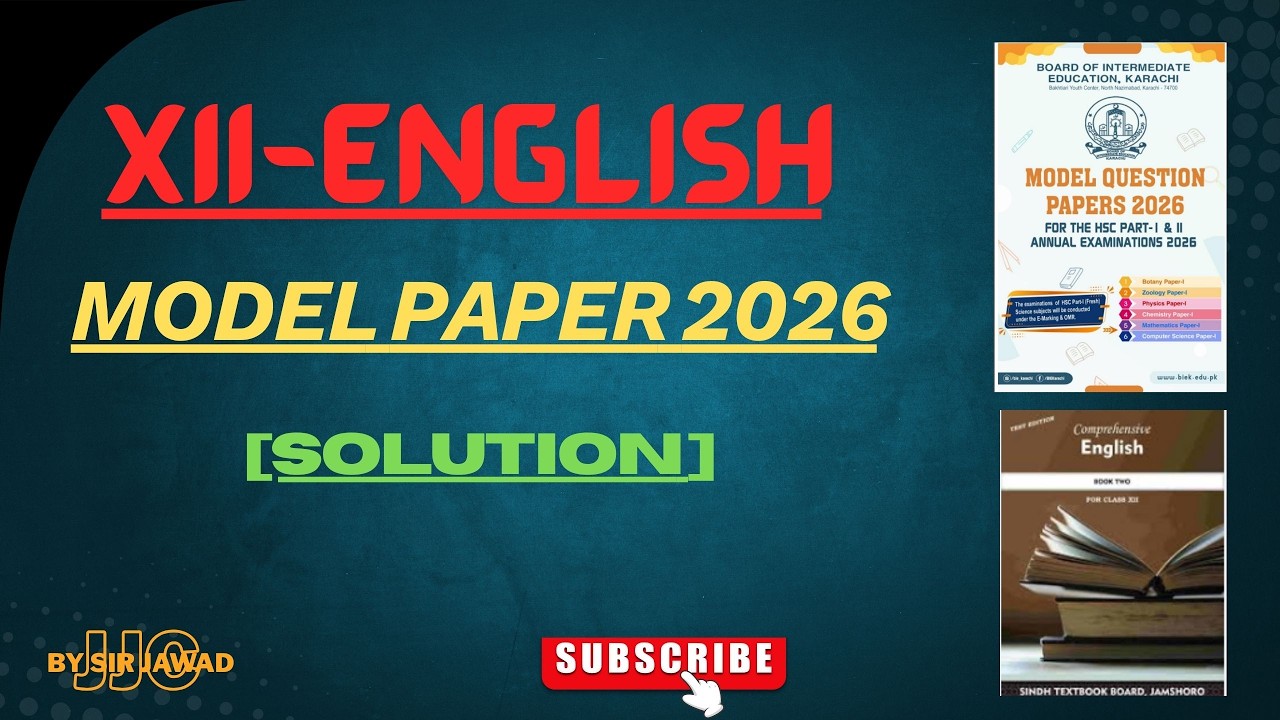 XII-ENGLISH MODEL PAPER (SOLUTION)-2026