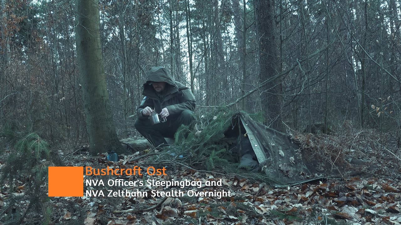 NVA Officer Sleepingbag and Zeltbahn Stealth Overnight