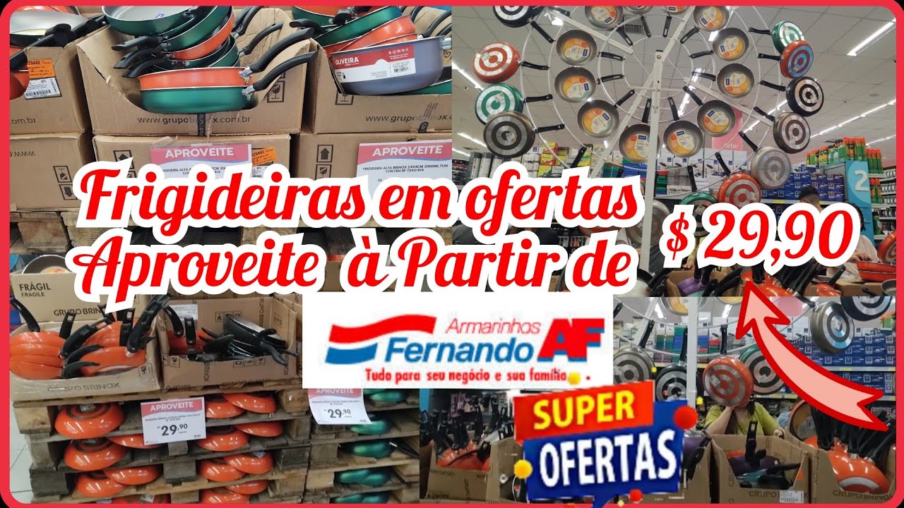 🍳 ARMARINHOS FERNANDO DA MOOCA - FRIGIDEIRAS 🍳POR APENAS $ 29,90 UTENSÍLIOS DE COZINHA
