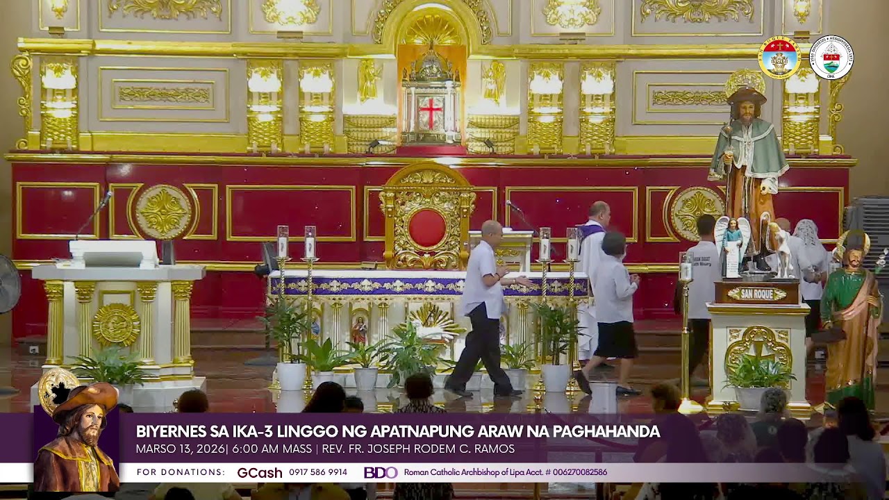 DAILY MASS | Marso 13, 2026; 6:00 AM | bIYERNES ng Ika-3 Linggo ng Apatnapung Araw na Paghahanda
