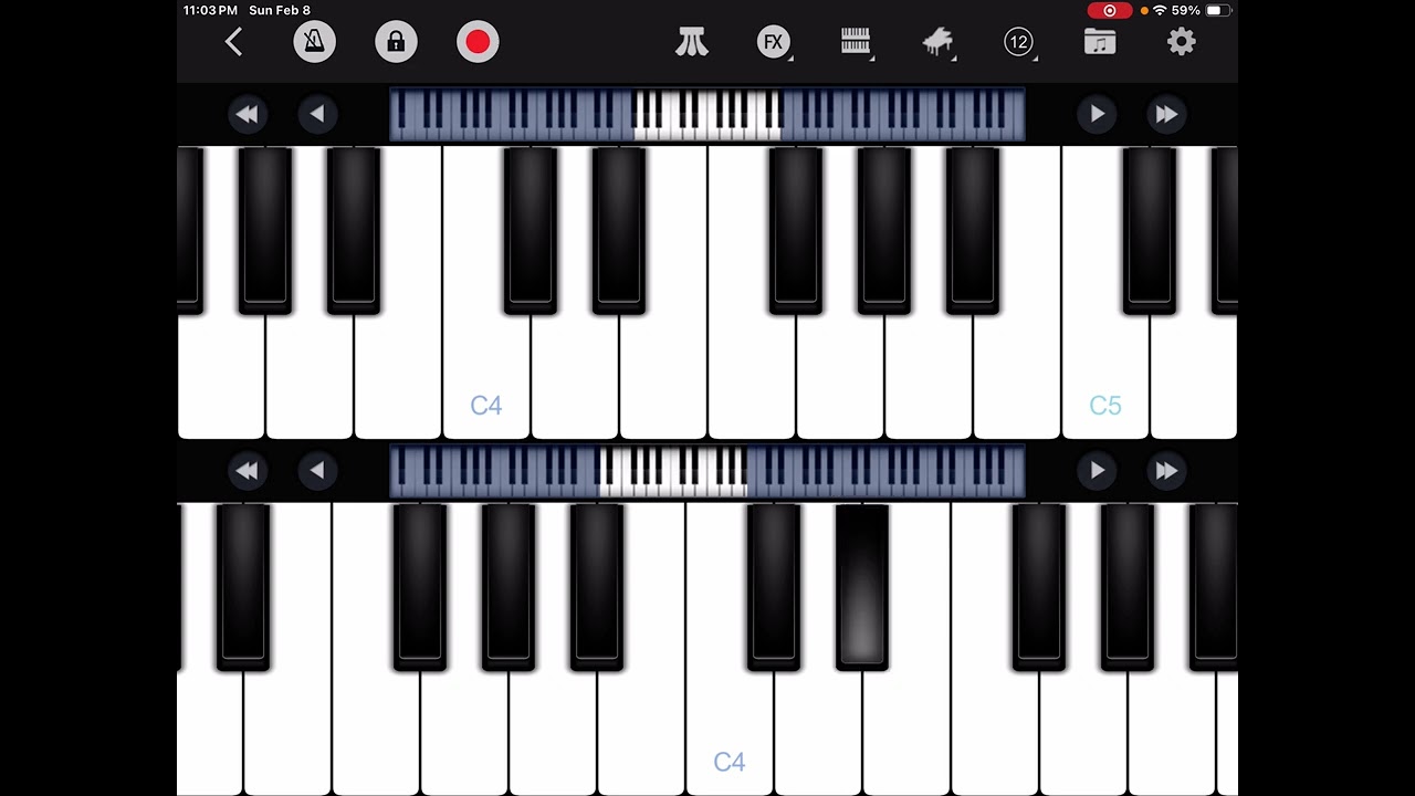 Kane’s theme song on piano