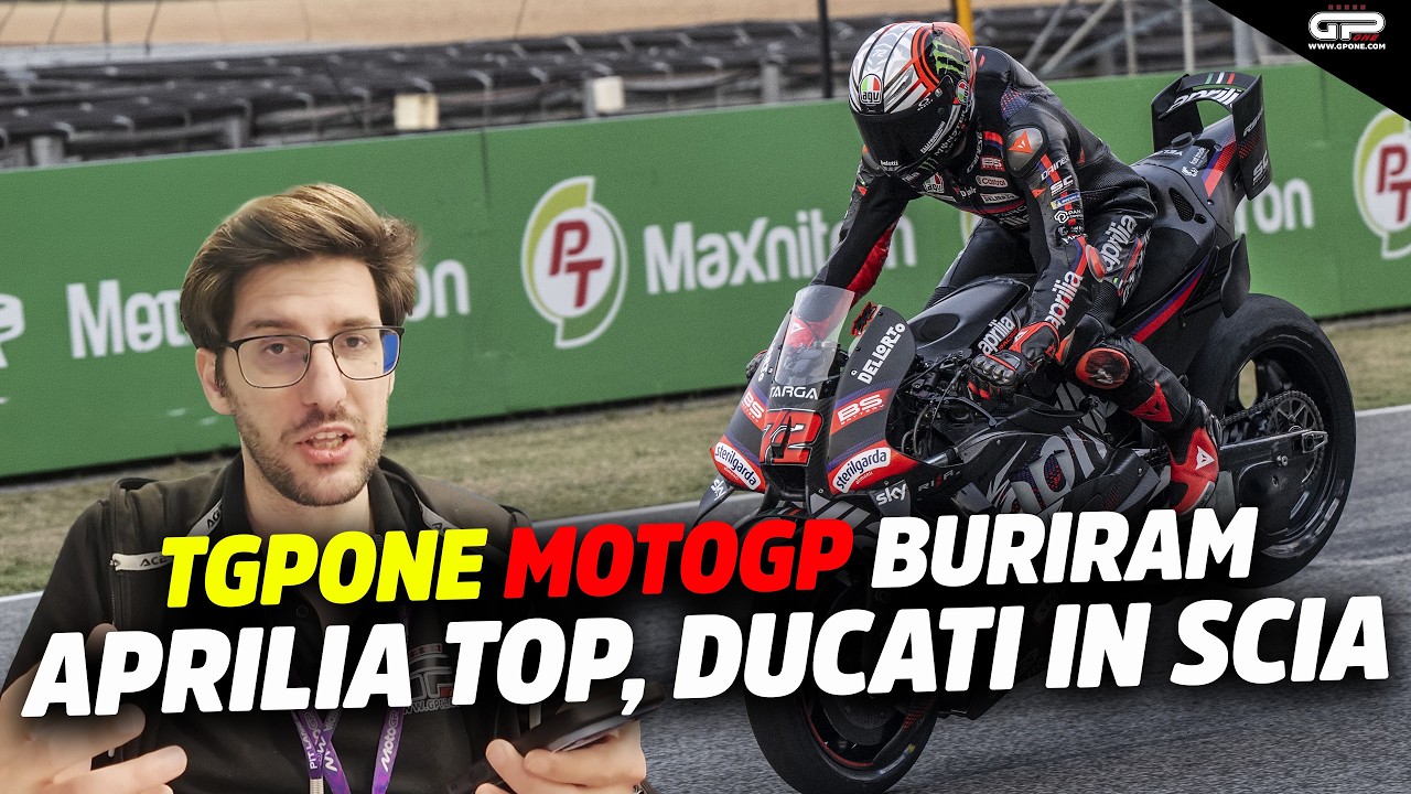 TGPOne Test Buriram Day 2: Aprilia al top, Ducati in scia. Marquez cade ancora