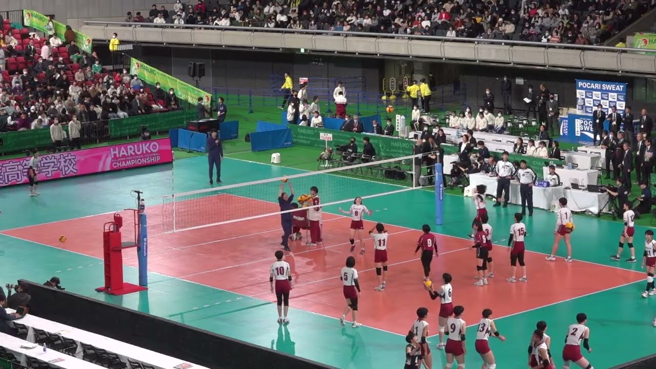 公式練習｜旭川実業 - 下北沢成徳 《 準決勝 》春高バレー 2024年1月7日 女子バレーボール