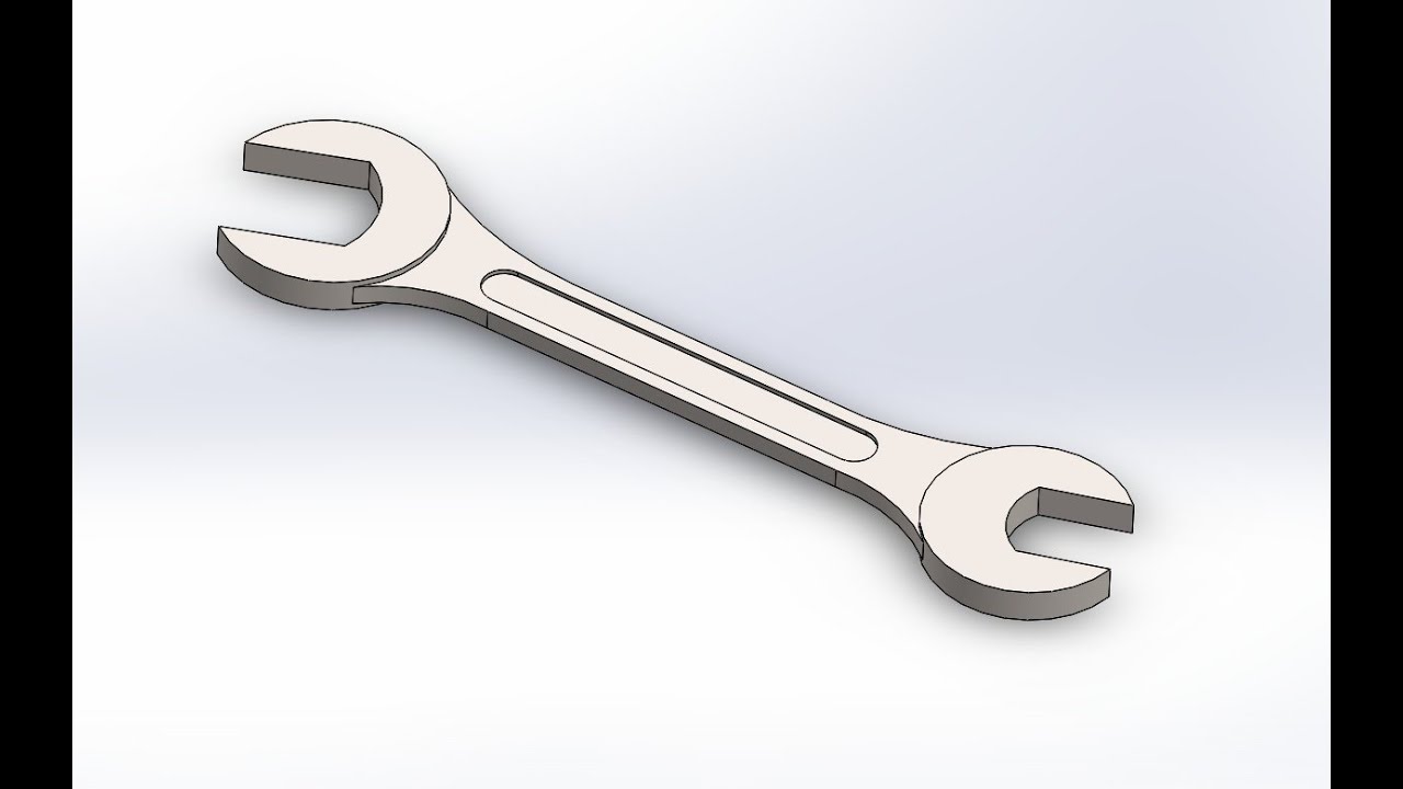 Llave española - Ejercicio de croquis y operaciones