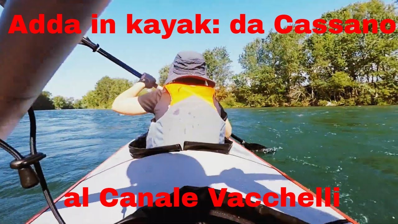 la discesa dell'Adda in kayak gonfiabile Swing 2 di Gumotex: da  Cassano alla lanca di Comazzo