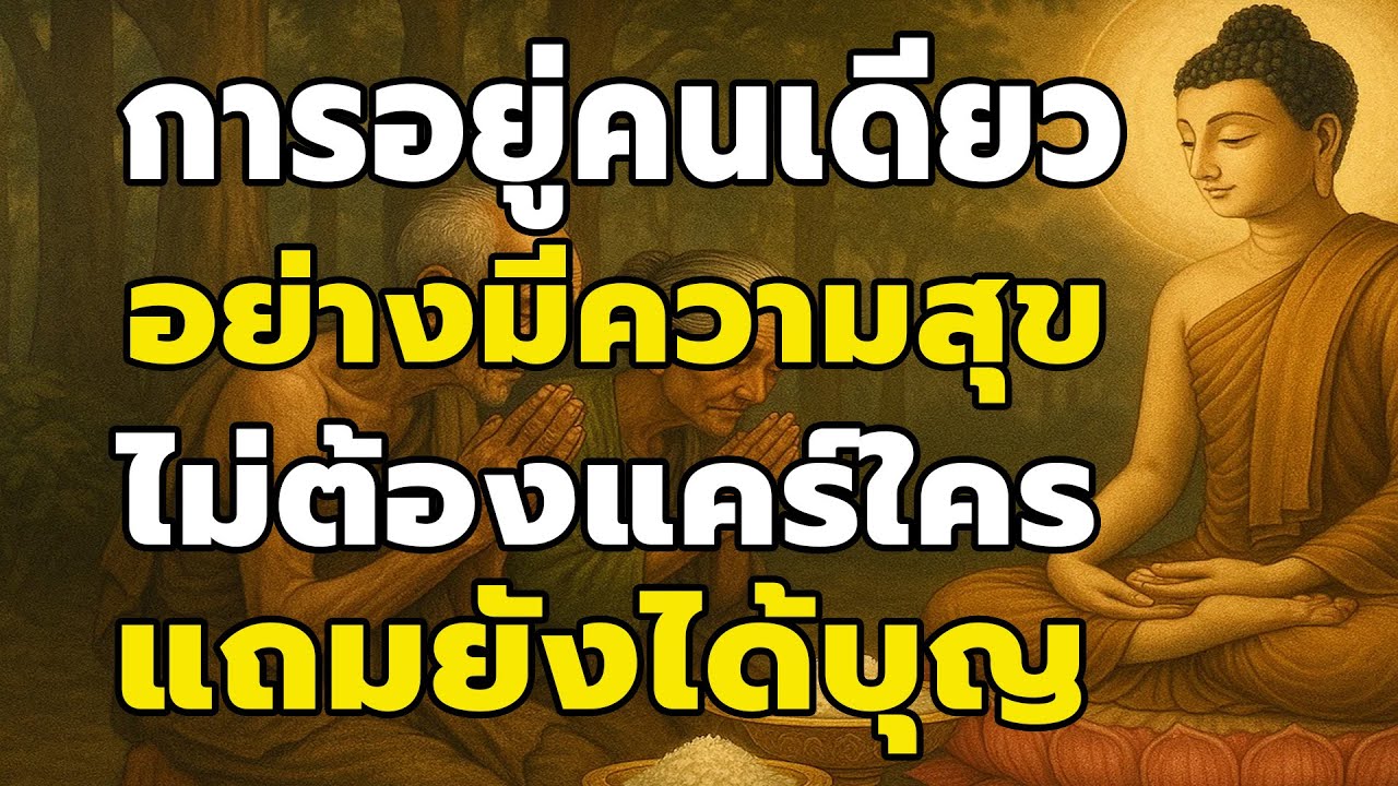 การอยู่คนเดียวอย่างมีความสุข ไม่ต้องแคร์ใครแถมยังได้บุญ #ข้อคิดชีวิต #ธรรมะเปลี่ยนชีวิต #ปล่อยวาง
