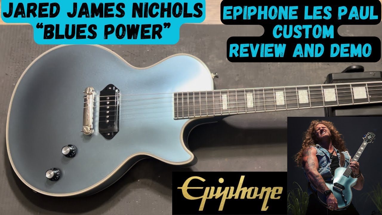 Jared James Nichols Blues Power Epiphone - Pelham Blue - Review And Demo