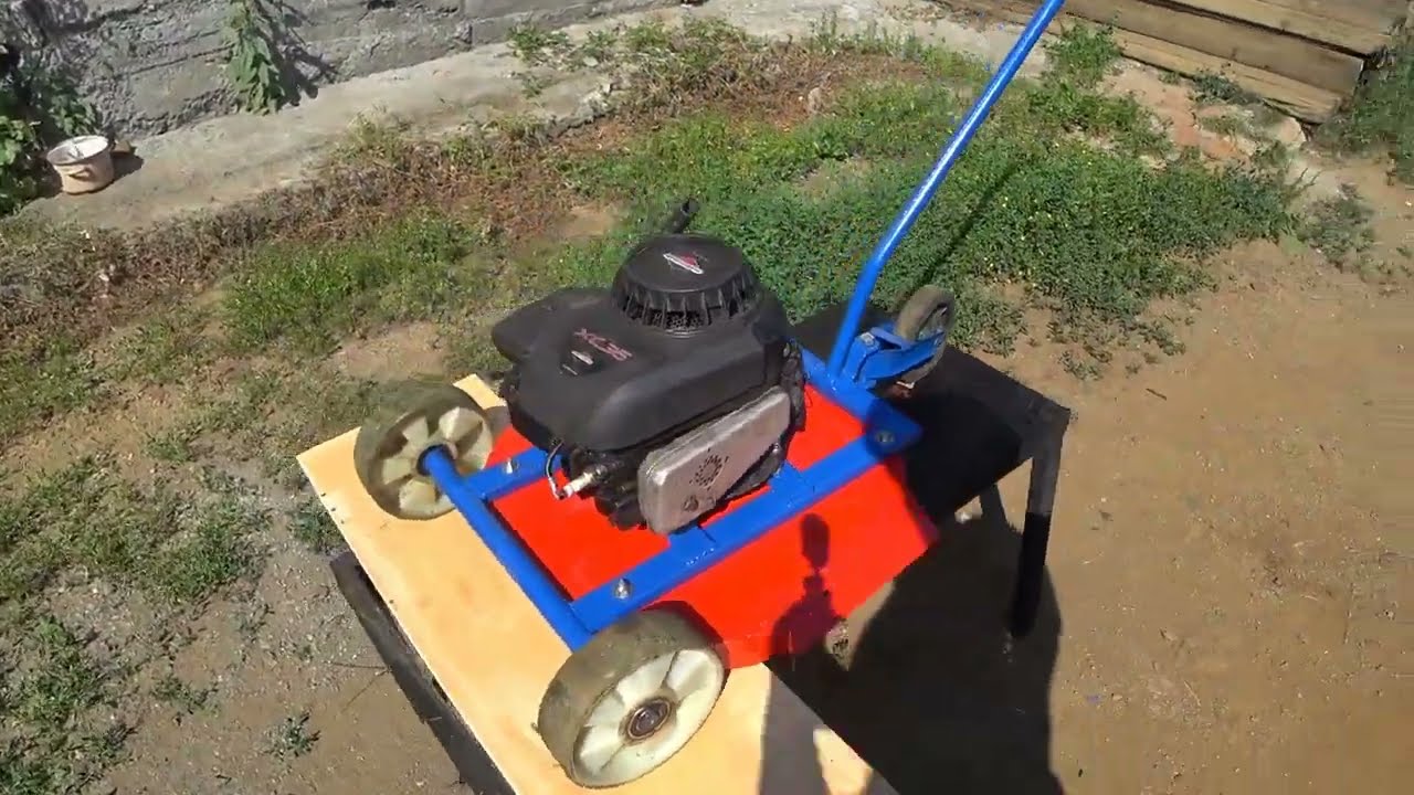 Homemade LAWN MOWER. Самодельная ГАЗОНОКОСИЛКА.