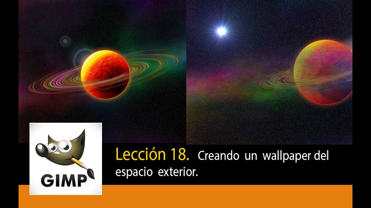 Tutorial de Gimp - lección 18.  Creando un wallpaper del espacio exterior.