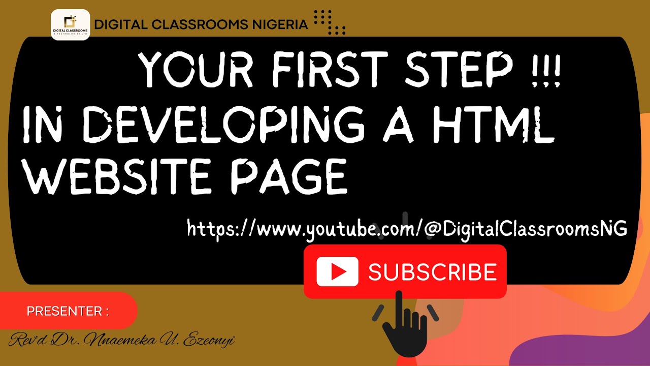 Your First Step in Building a HTML Website Page
