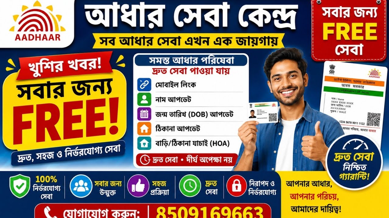 Aadhar UCL Registration 2026 Full Process Explained Step By Step/UCL ID 5 মিনিটে aadhar center