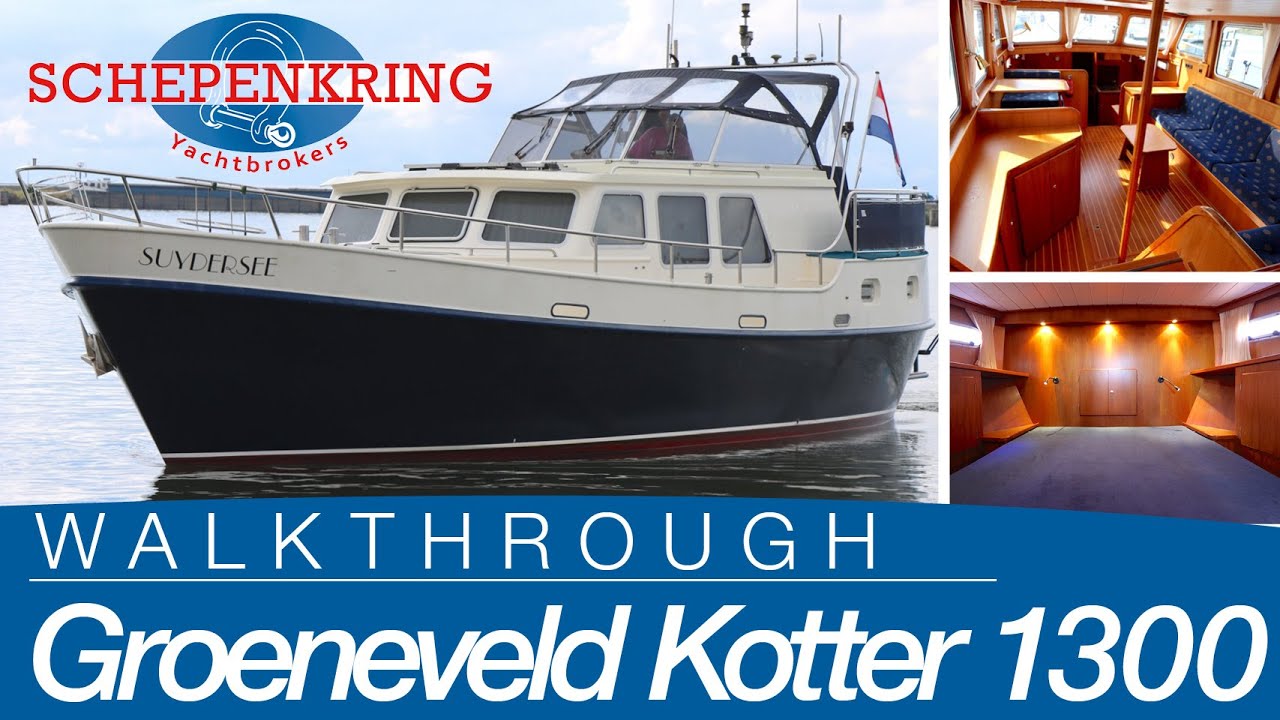 Groeneveld Kotter 1300 for sale | Yacht Walkthrough | @ Schepenkring Lelystad | 4K