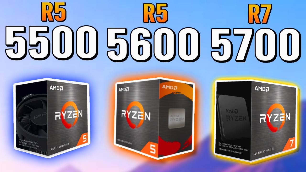 R5 5500 vs R5 5600 vs R7 5700  -  8 Cores Best?!