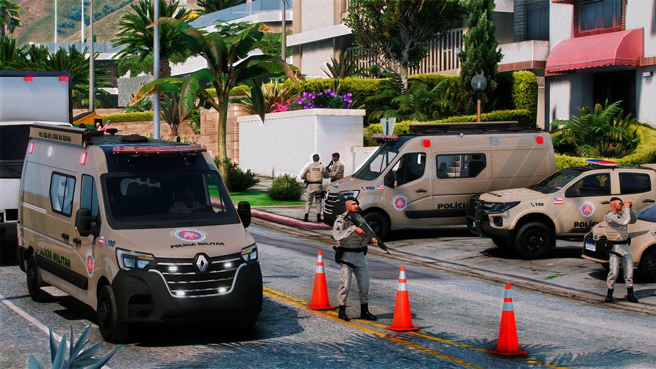 NOVA RENAULT MASTER DA PMBA + BLITZ - GTA5 - PMBA LSPDFR