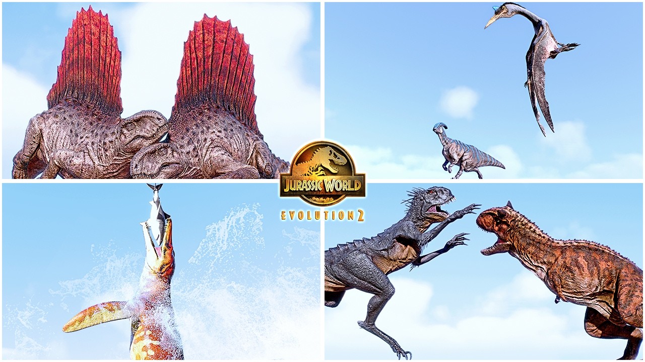 Some of The Most Favorite Dinosaur & Reptiles Animations Part 2 🦖 Jurassic World Evolution 2 - JWE