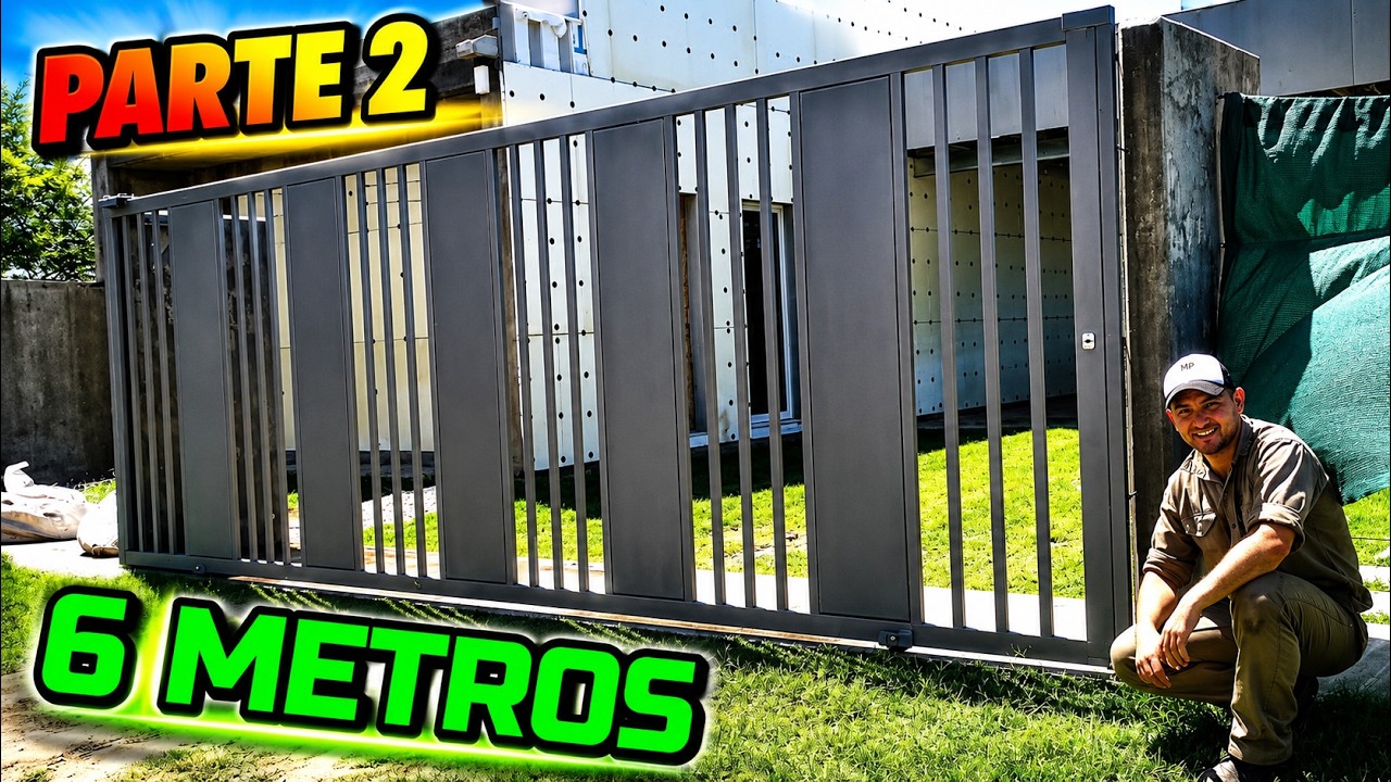 Porton corredizo de 6 mts, paso a paso. Parte 2.