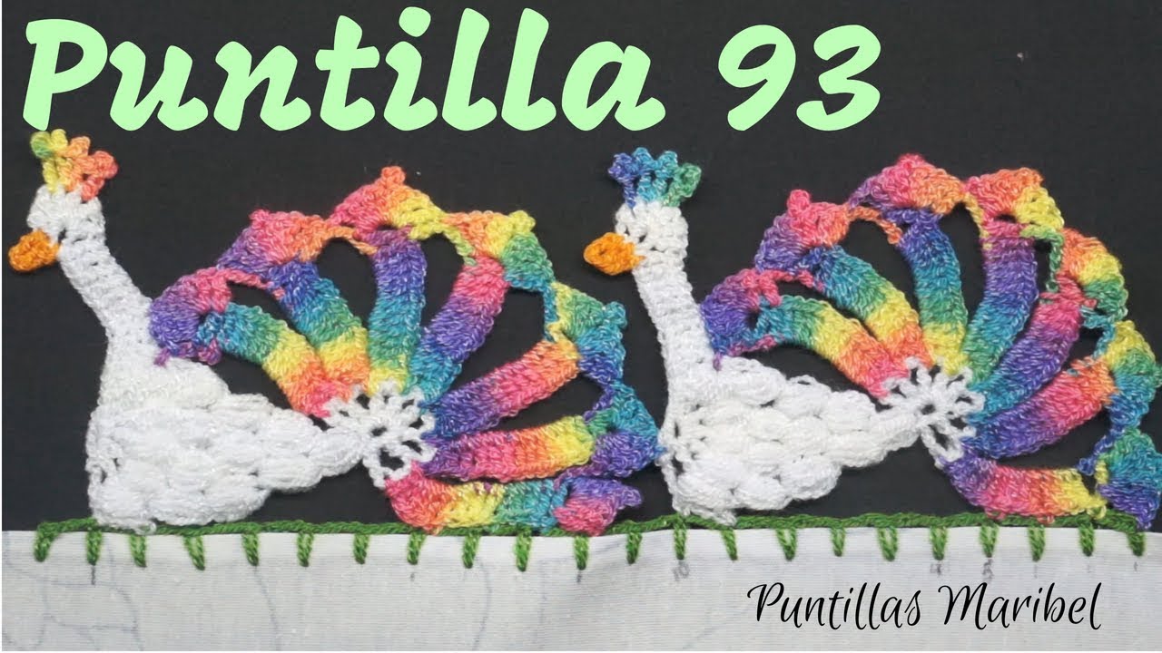 Puntilla 93 | Pavos Reales | Puntillas Maribel