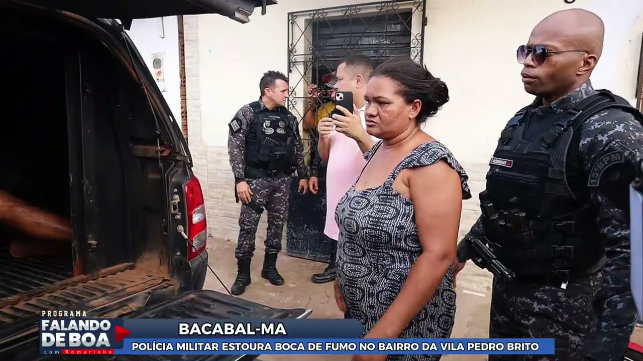 OPERA&Ccedil;&Atilde;O DA POL&Iacute;CIA MILITAR ESTOURA BOCA DE FUMO NO BAIRRO DA VILA PEDRO BRITO