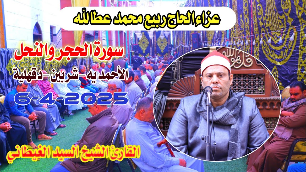 الشيخ السيد الغيطاني | الحجر والنحل عزاء الحاج ربيع محمد عطالله الأحمديه-شربين-دقهلية6-4-2025