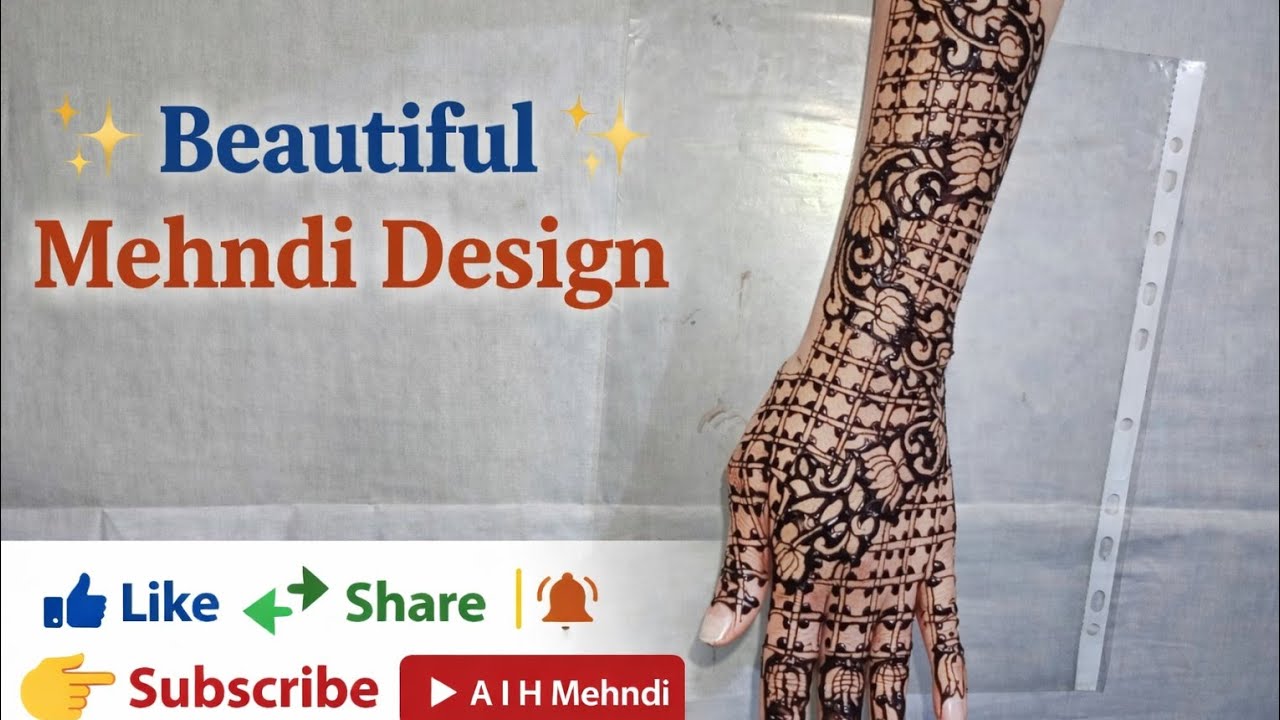 Beautiful🥰👌 heavy bridal mehndi design  step by step 2026 #mehndi design #bridal mehndi design 