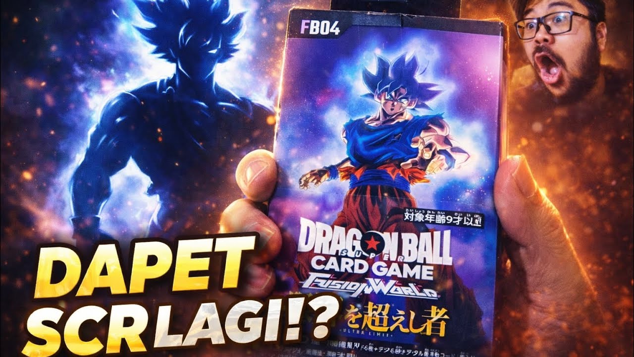 Unboxing TCG Dragon Ball Fusion World Ultra Limit FB04, Opening Pack Malah Dapet SCR?? 